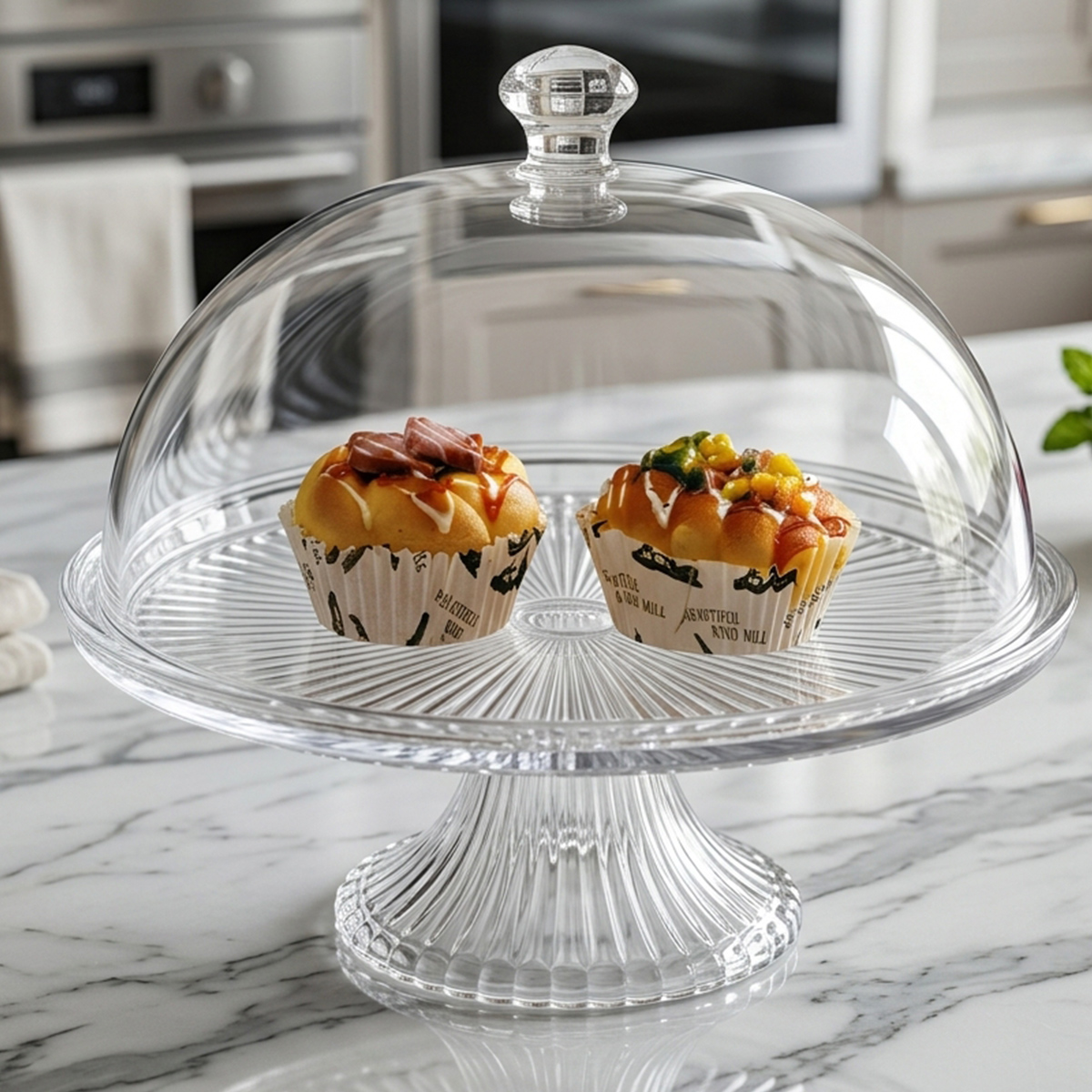 Acrylic Cake Stand with Dome Cover