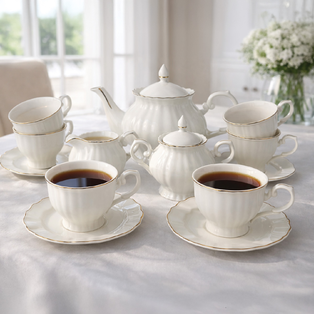 Ceramic Tea Set 17 Pieces