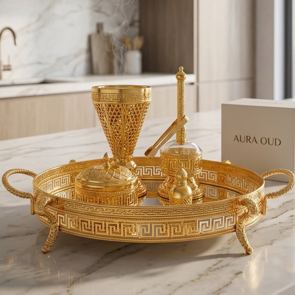 Metal Incense Burner Set