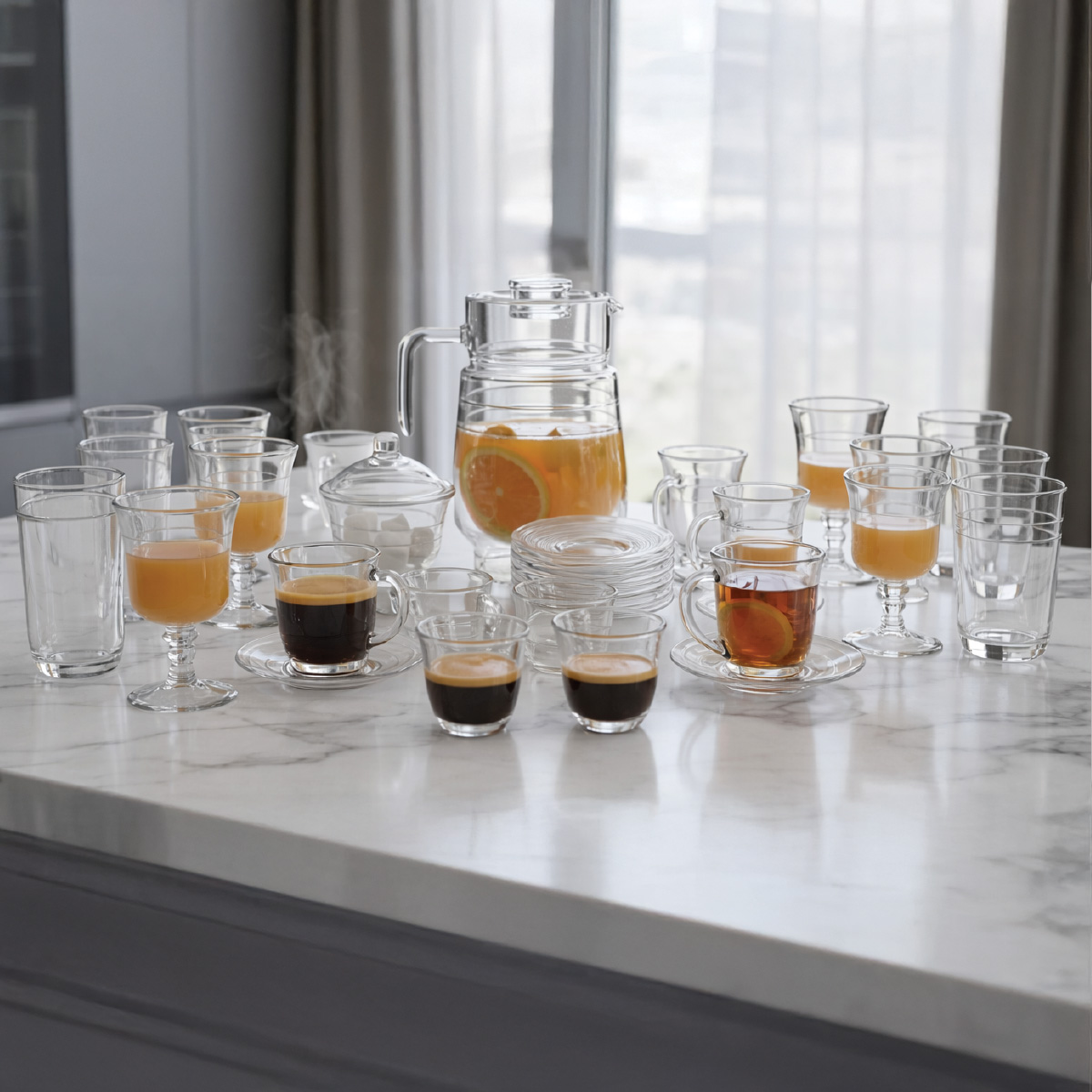 Crystel Tea Set