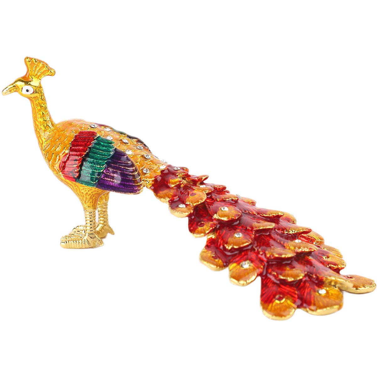 Peacock Metal Figure 3 Colors Size 2