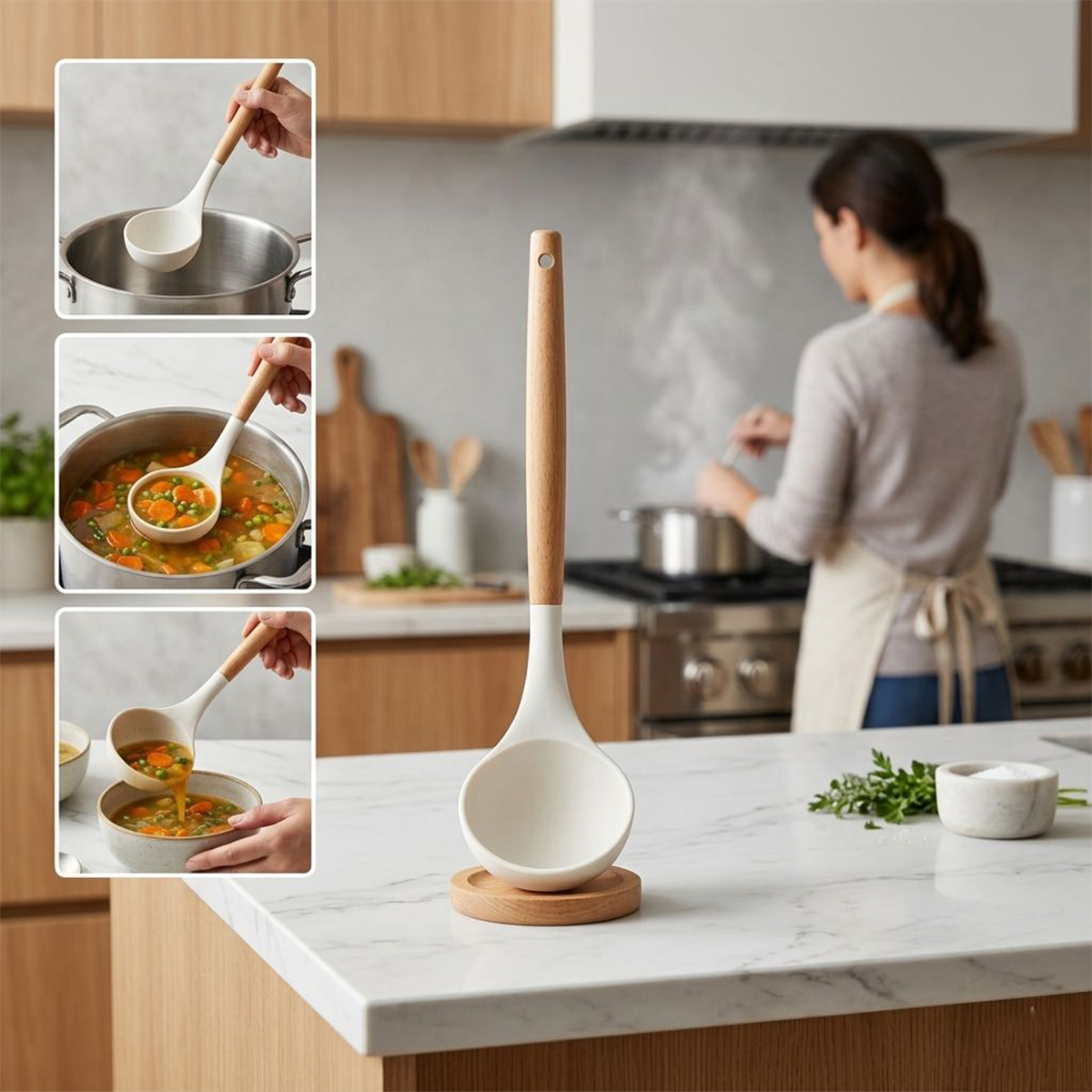 Silicone Spoon Ladle