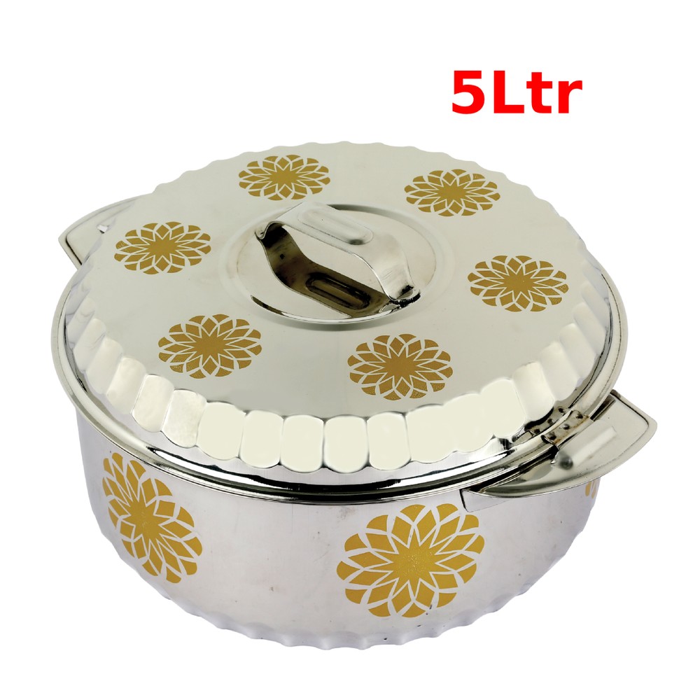 Flower Stainless Steel Hotpot 5L