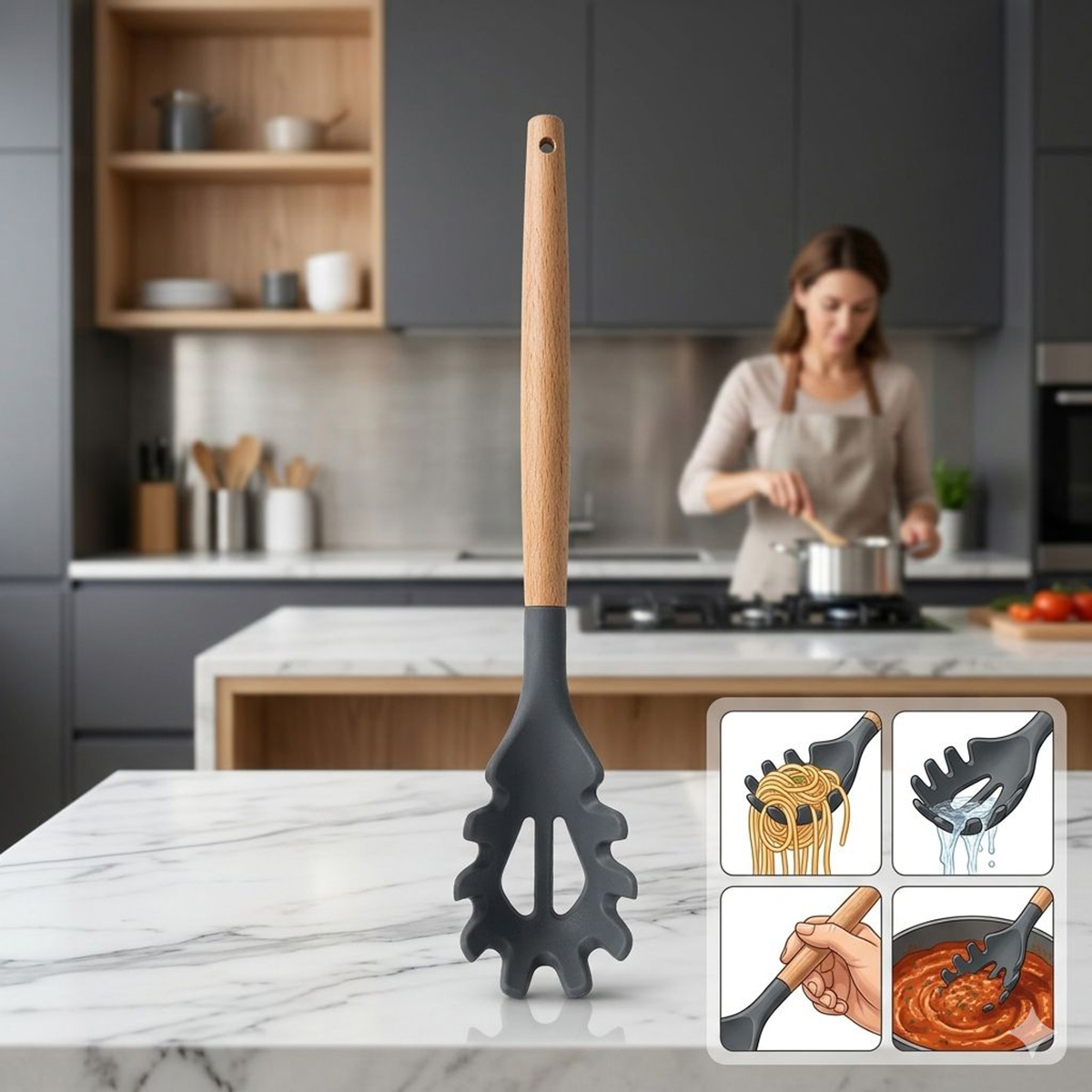 Kitchen Tools Wooden Slotted