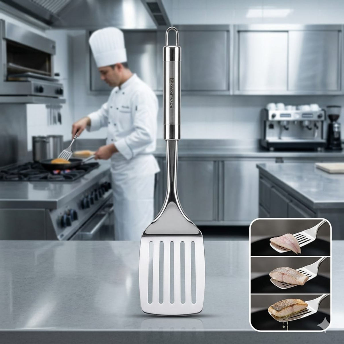 Slotted Turner Stainless Steel