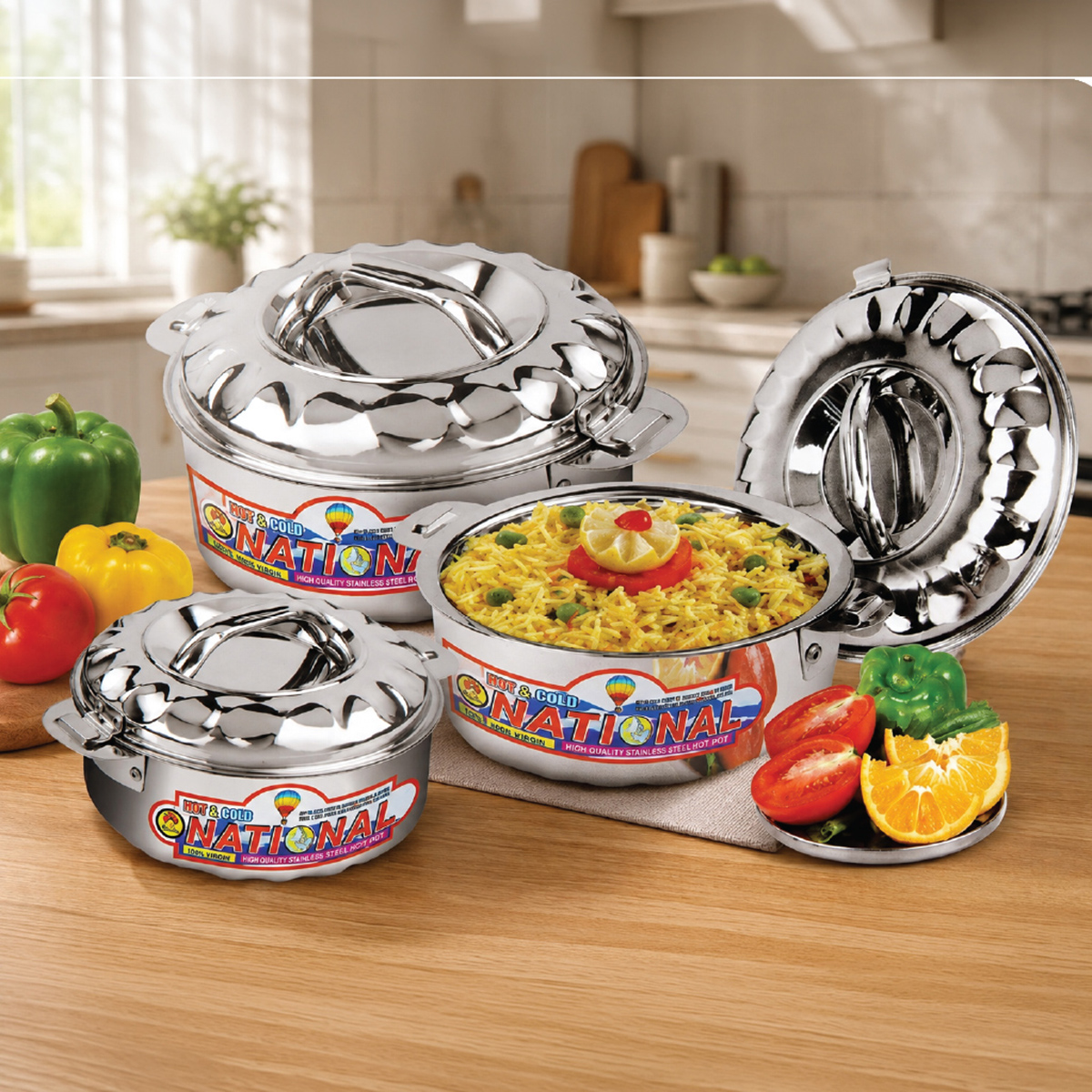 National Hot & Cold Stainless Steel Hotpot