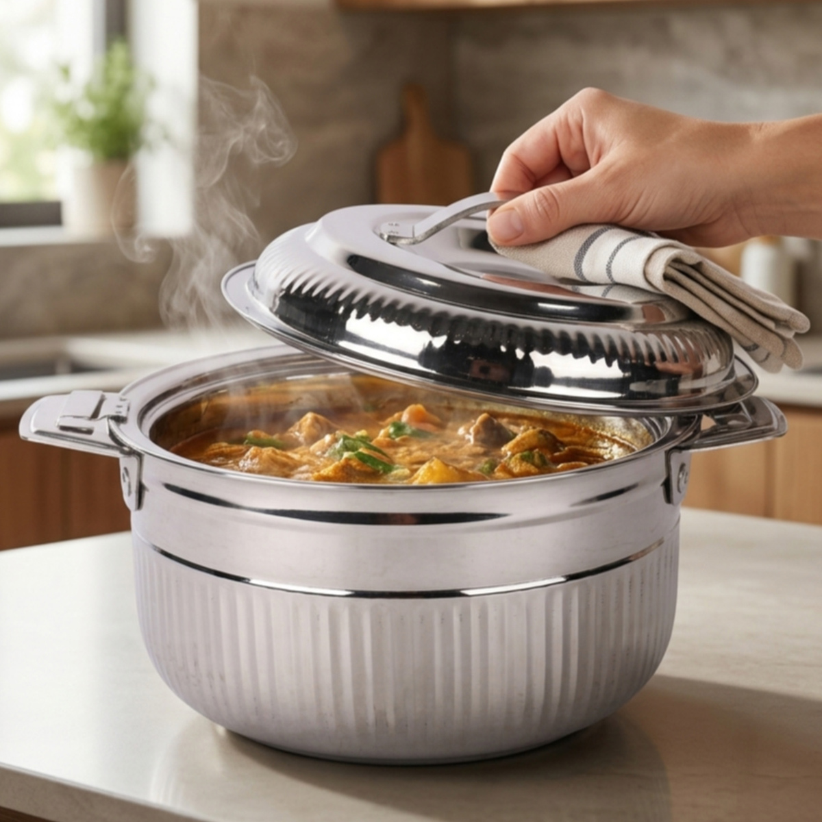Hot Pot Stainless Steel 1000ml