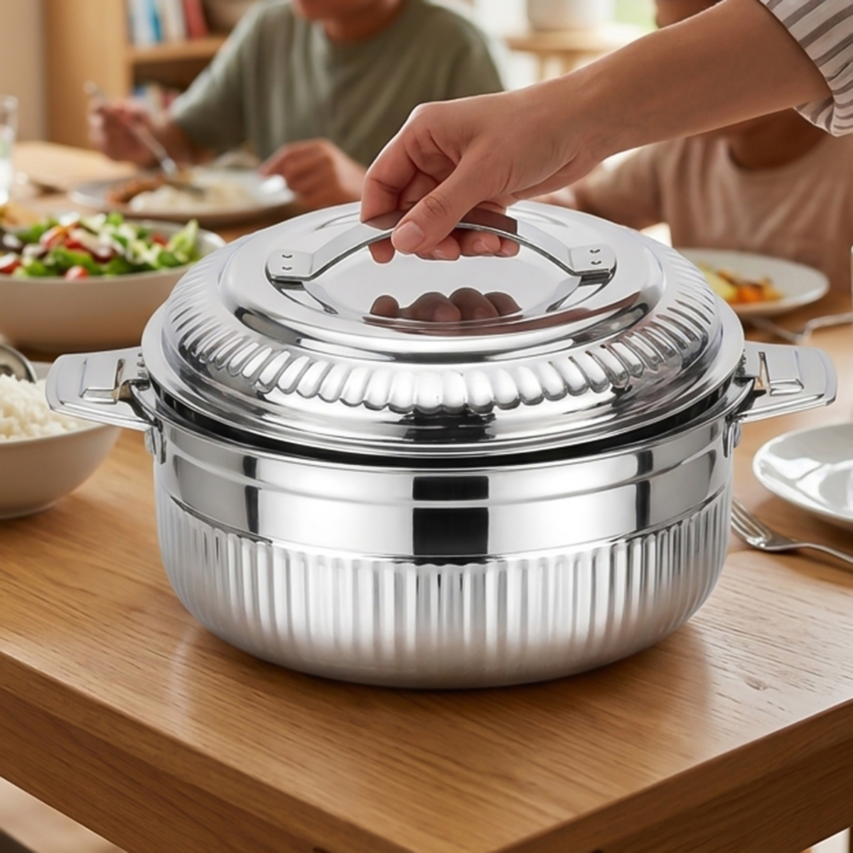 Stainless Steel Single Hot Pot 1500ml