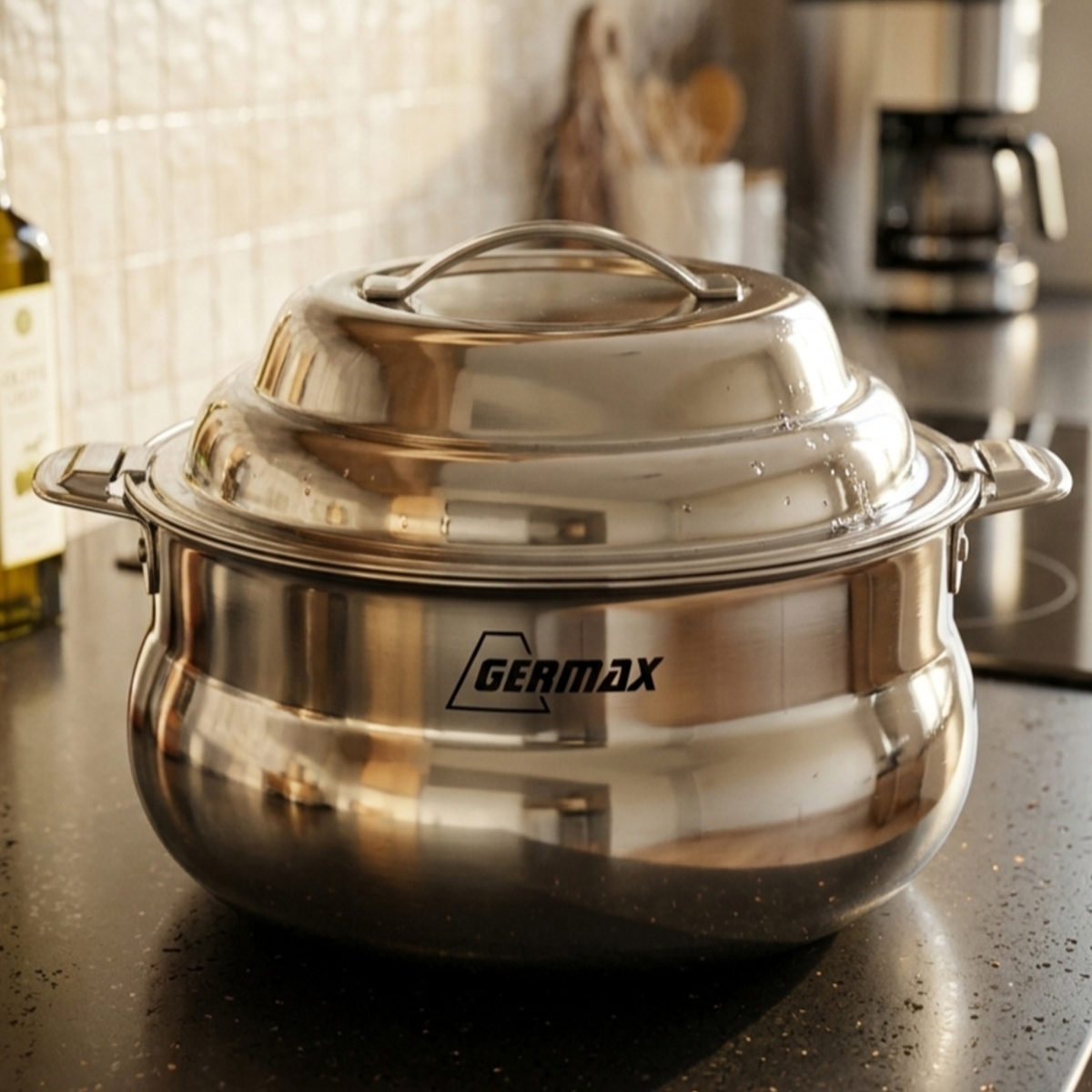 Gremax Hot Pot Stainless Steel 5000ml