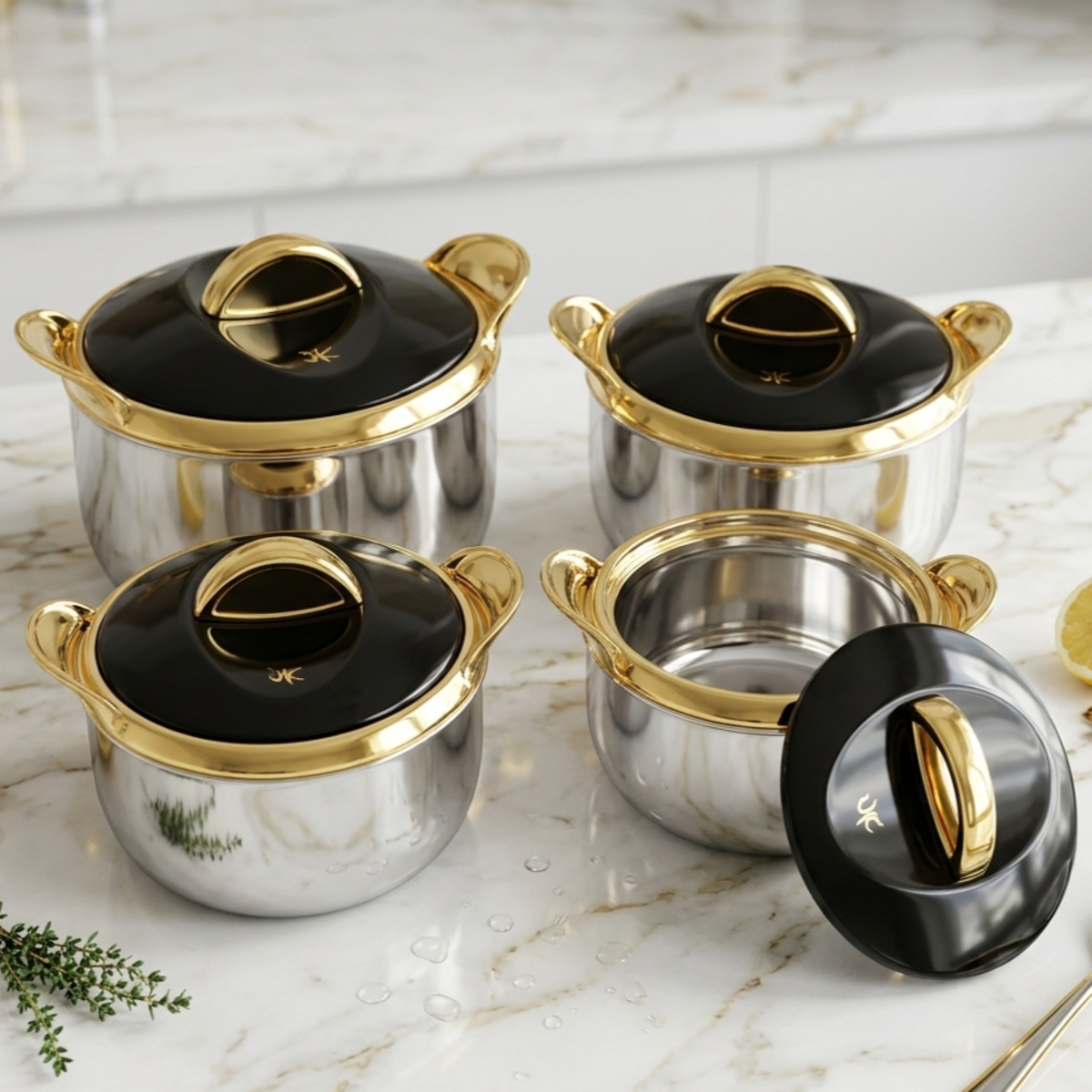 Luxury Hot Pot Set 4 Pieces