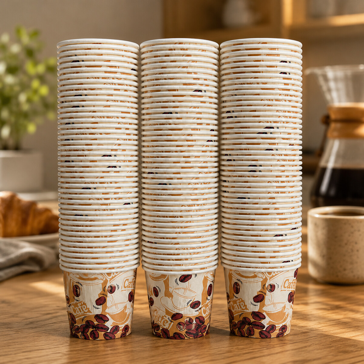 Disposable Coffee Cups Set