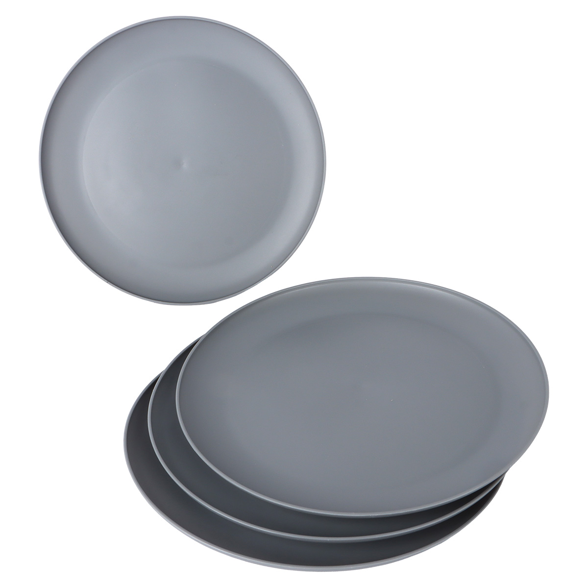 Orchid Plate Set 10.5 4 Pieces Gray