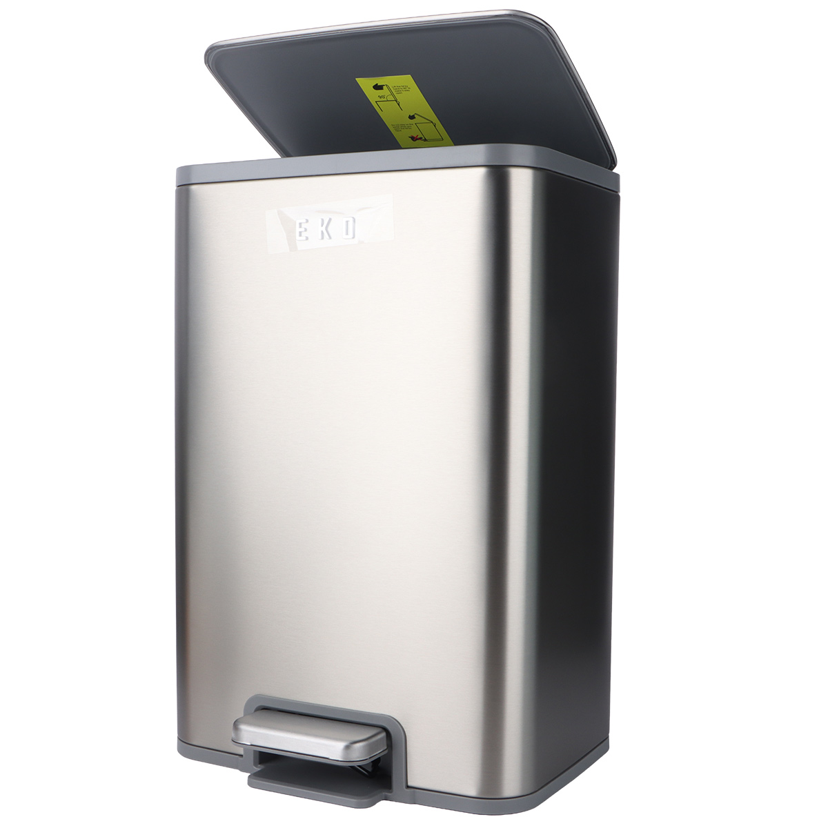 Eko Marina Stainless Steel Step Bin 15L