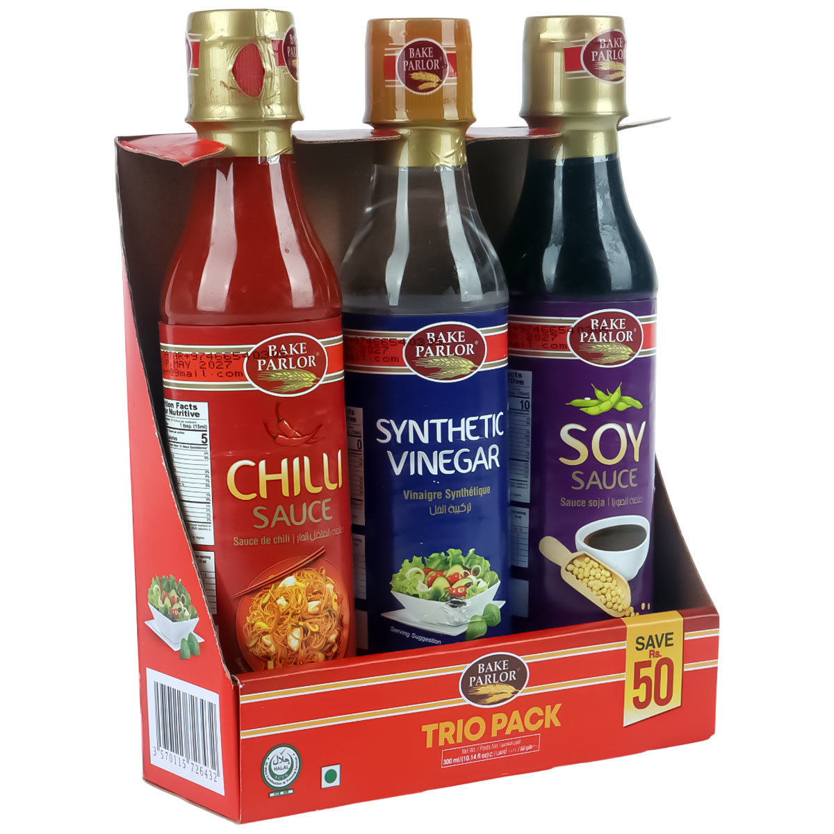 Bake Parlor Trio Pack Sauce 3 Pieces
