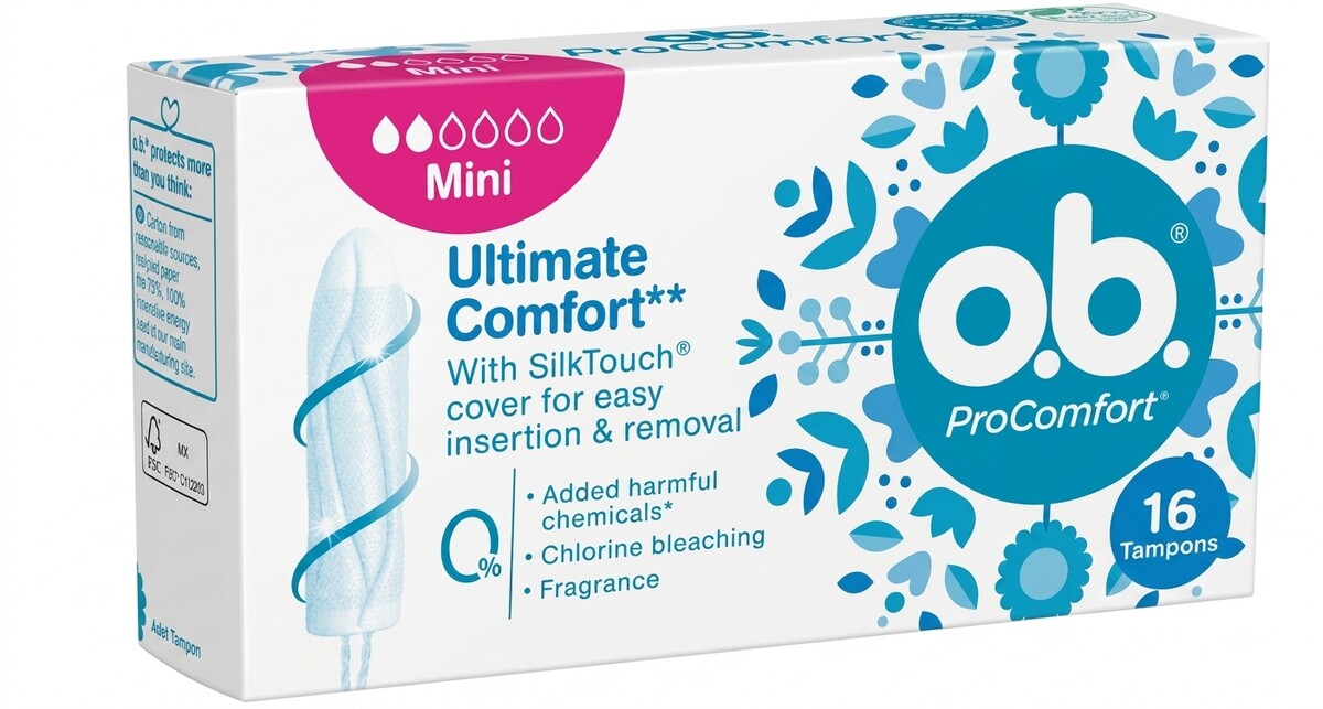 O.B. Procomfort Mini Tampons 16 Pieces