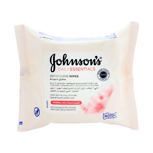Johnson's Micellar Cleansing Wipes 25 Wipes Pack