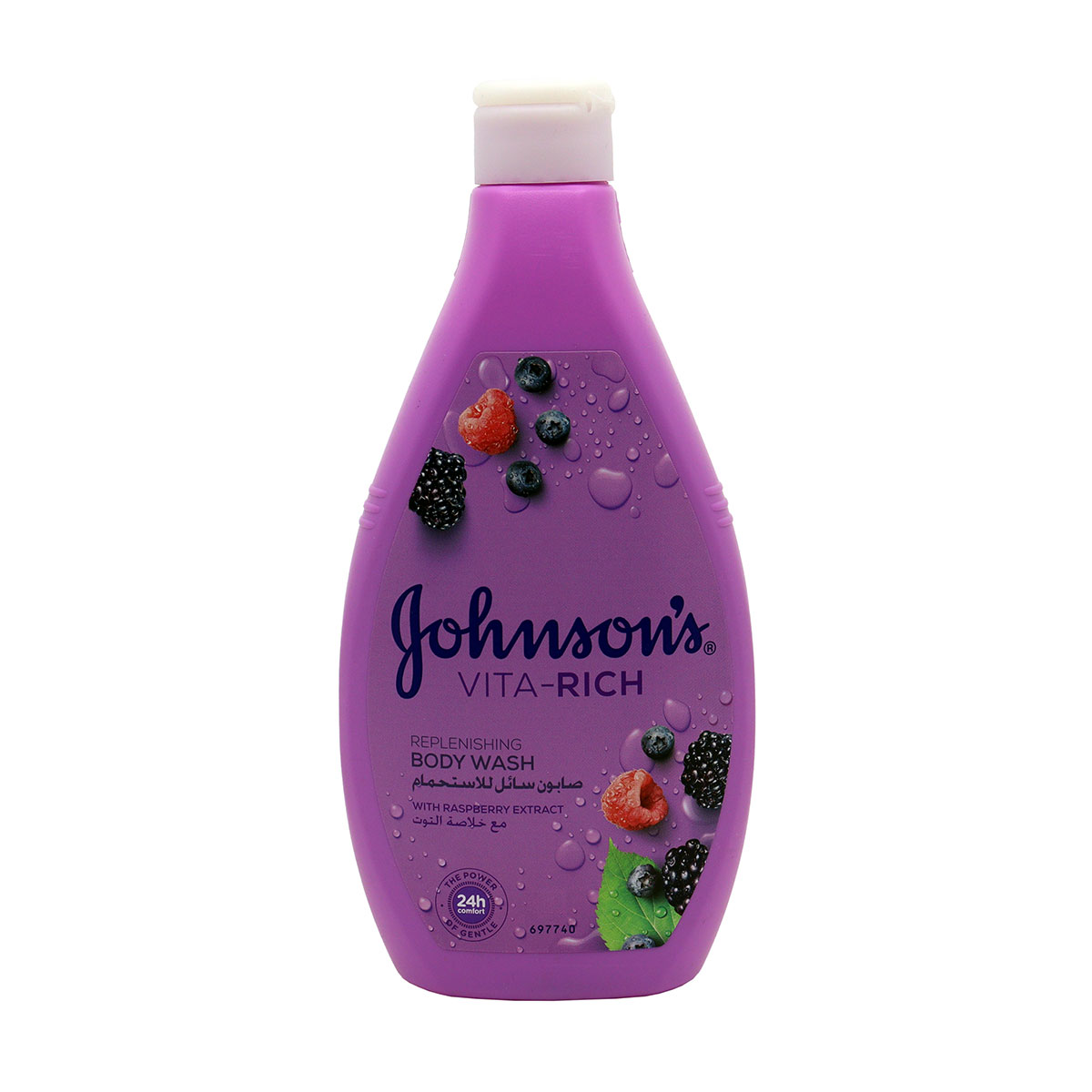 Johnson's Vita-Rich Replenishing Body Wash with Raspberry Extract 400ml