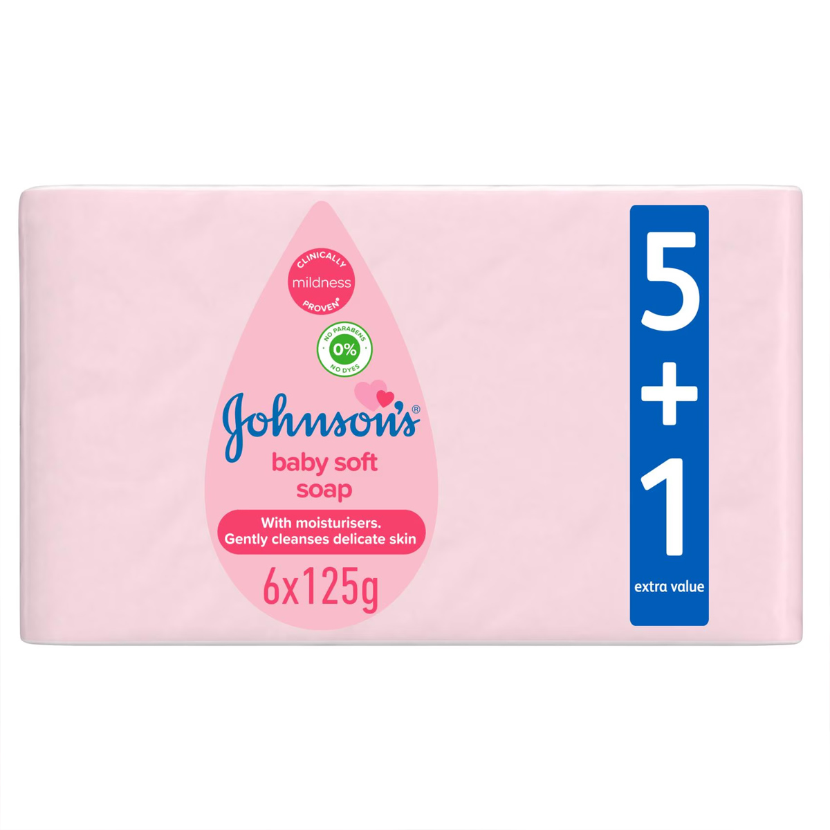 Johnson's Baby Soft Soap 6x125g