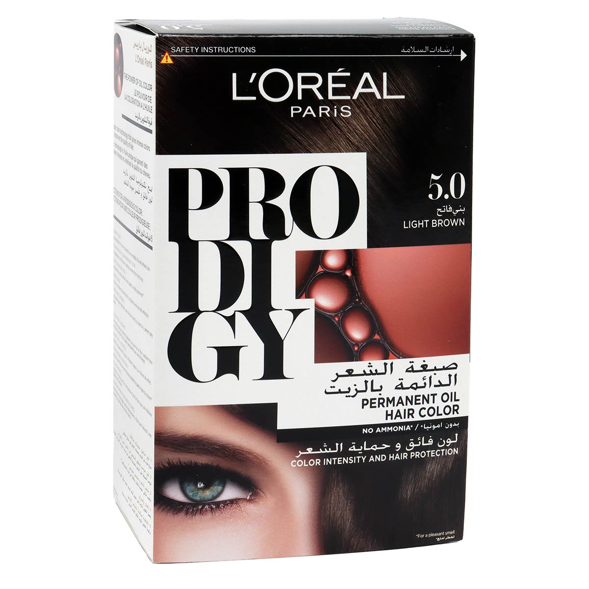 L'Oreal Paris Prodigy 5.0 Light Brown Permanent Oil Hair Colour