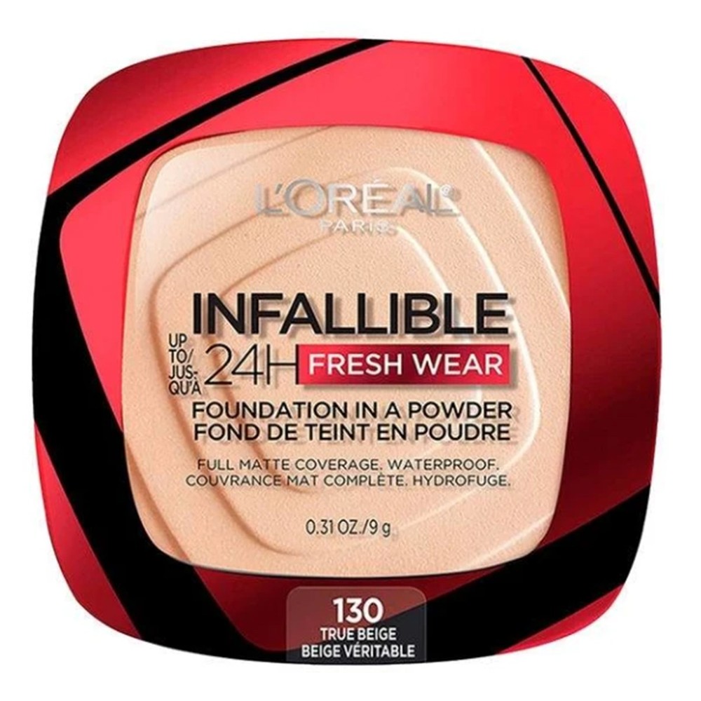 L'Oreal Infallible Fresh Wear Waterproof Foundation Powder 130 True Beige