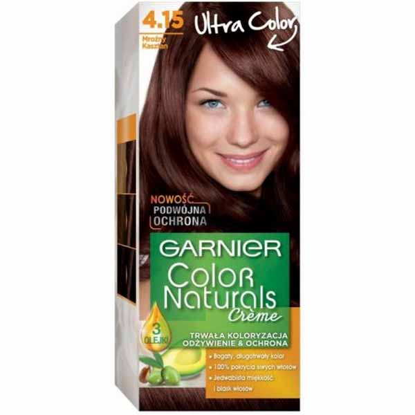 Garnier Color Naturals Nourishing Permanent Hair Colour Brownie Chocolate 4.15