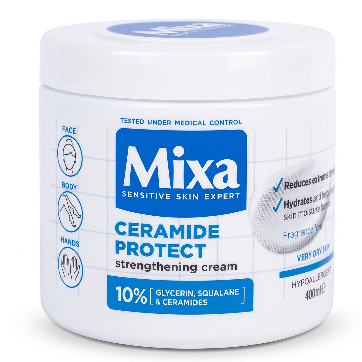 Mixa Ceramide Protect Strengthening Cream 400ml