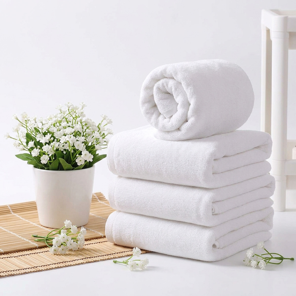 Bath Towel White 70x140Cm