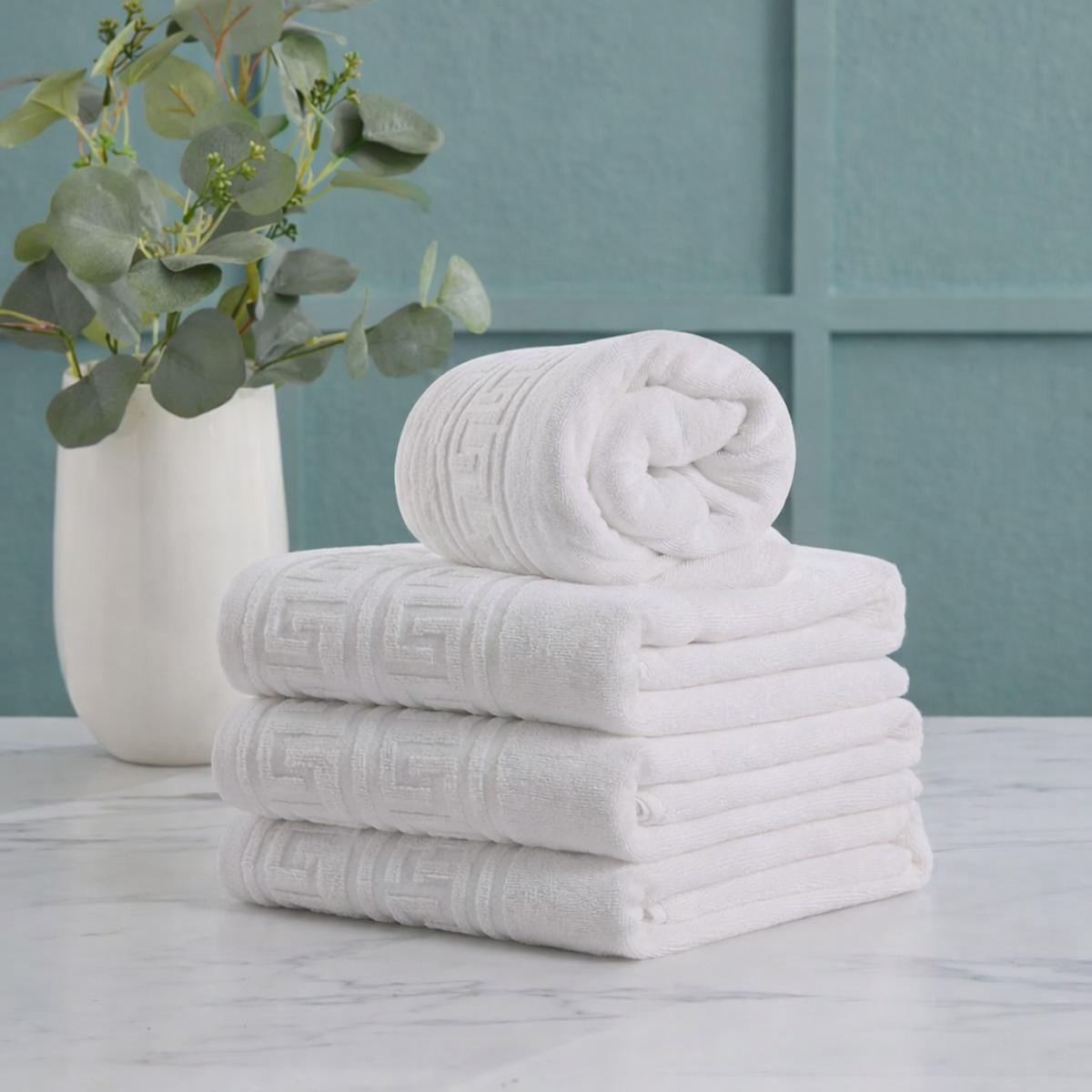 Towel Plain White 70x140cm
