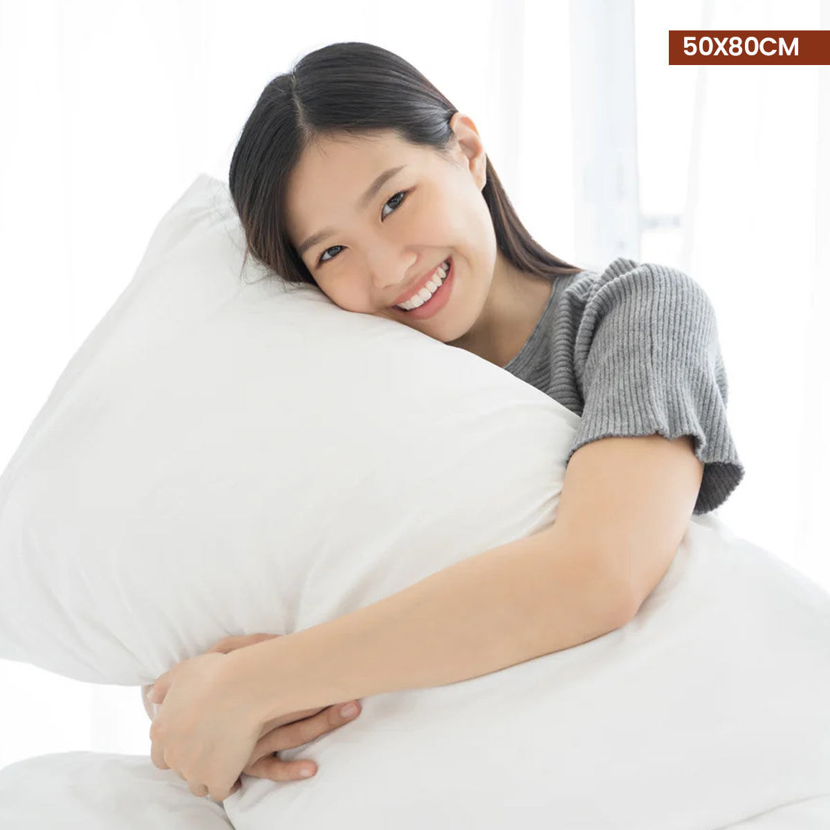 A&H Quilted Pillow Assorted 50x80cm