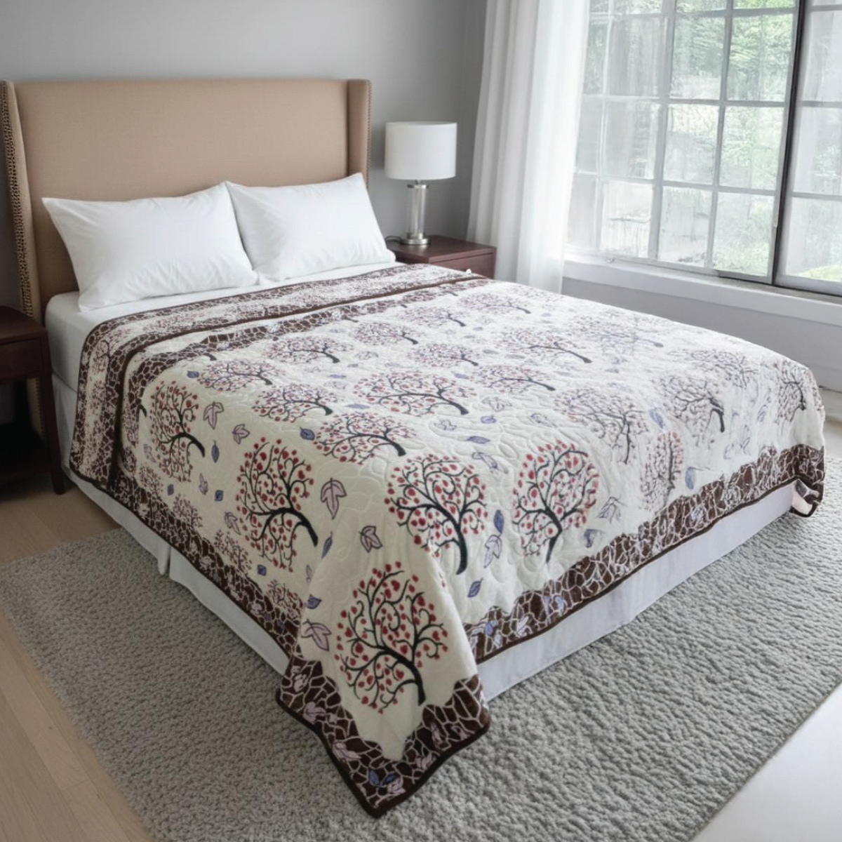 Tree Patterned Blanket 160x220cm