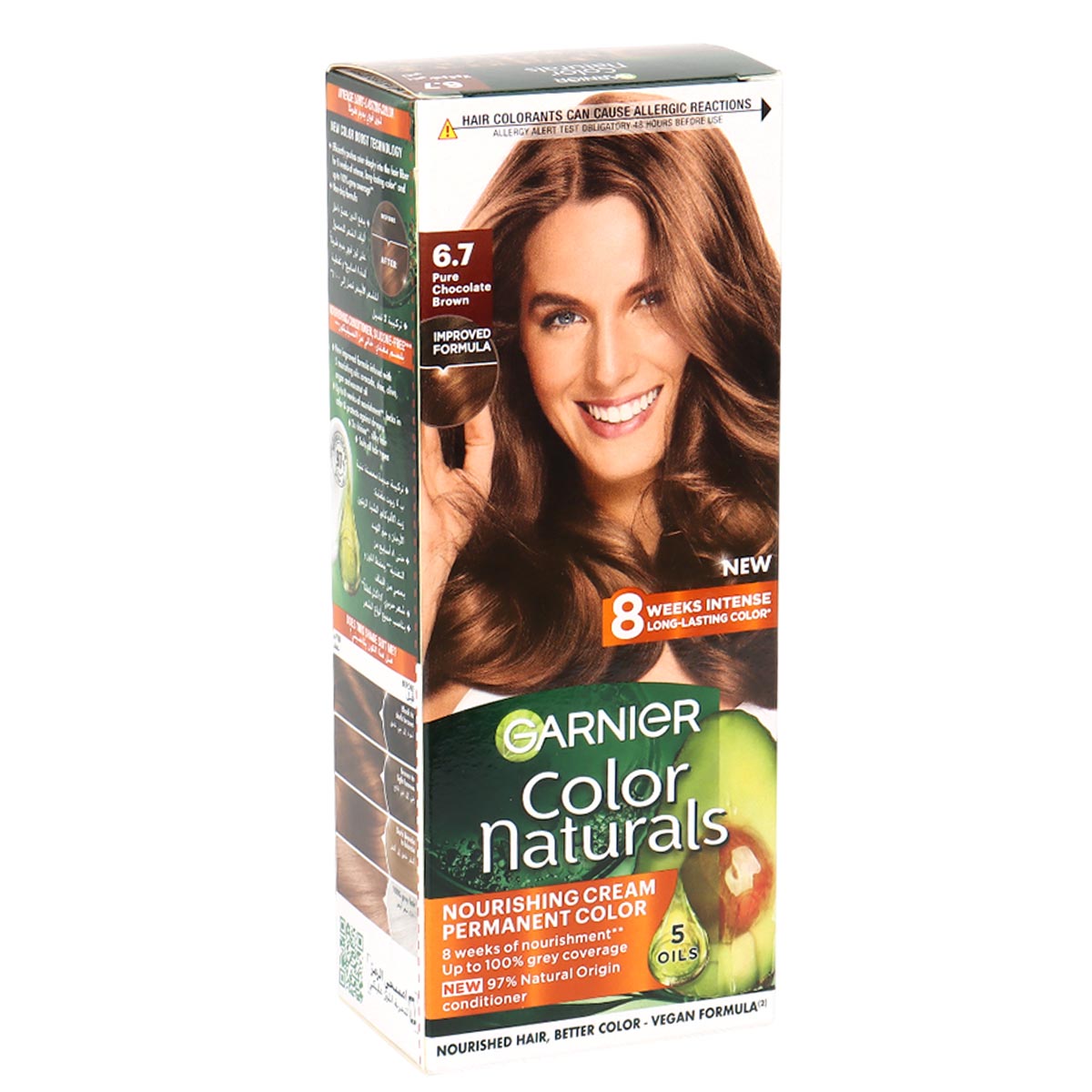 Garnier Hair Color 6.7 Pure Chocolate Brown