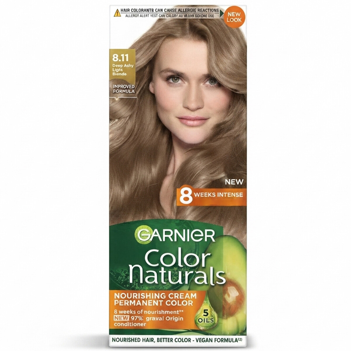 Garnier Color Naturals Nourishing Cream Permanent Deep Ashy Lights Blonde No 8.11