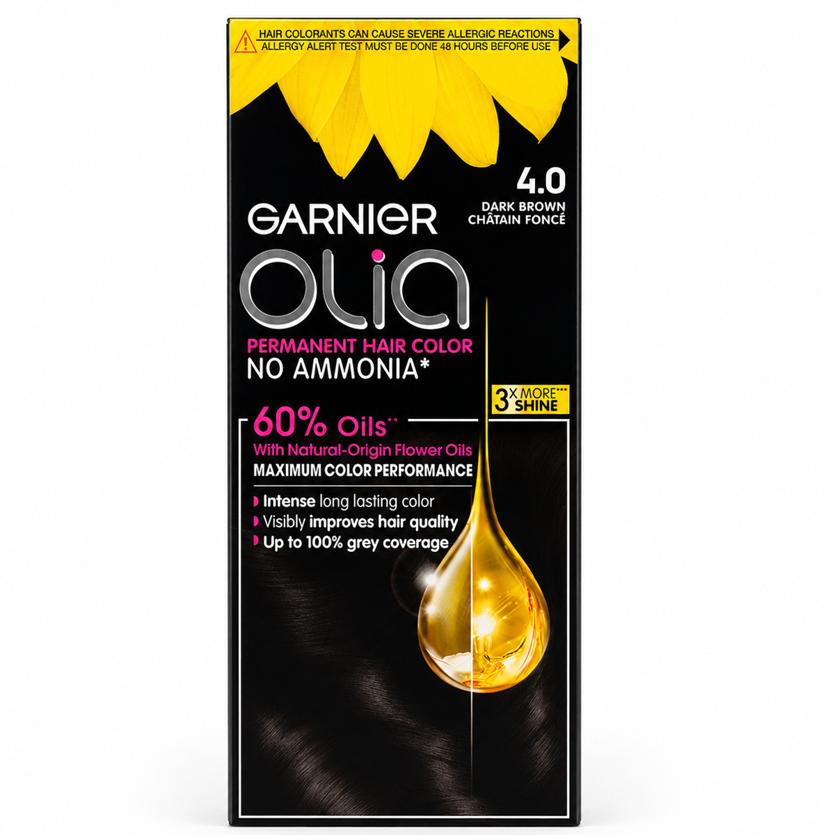 Garnier Olia Permanent Hair Color 4.0 Dark Brown