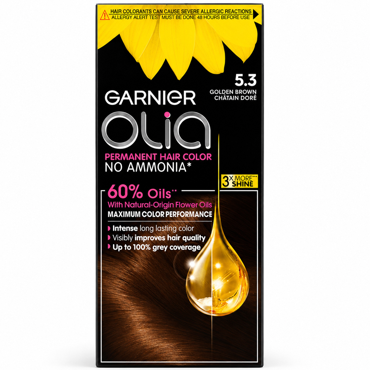 Garnier Olia Permanent Hair Color 5.3 Golden Brown