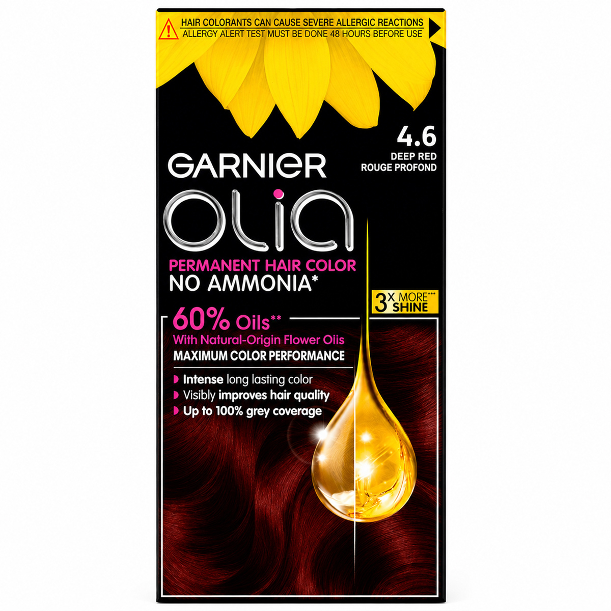 Garnier Olia Permanent Hair Color 4.6 Deep Red