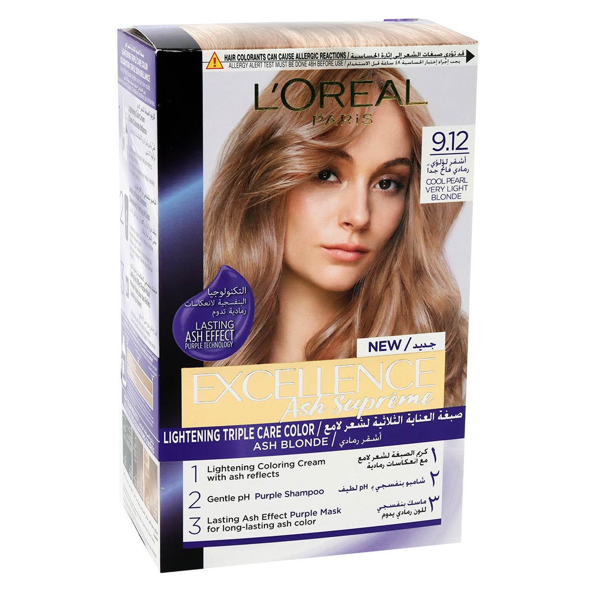 L'Oreal Paris Excellence Ash Supreme 9.12 Cool Pearl Very Light Blond Hair Colour