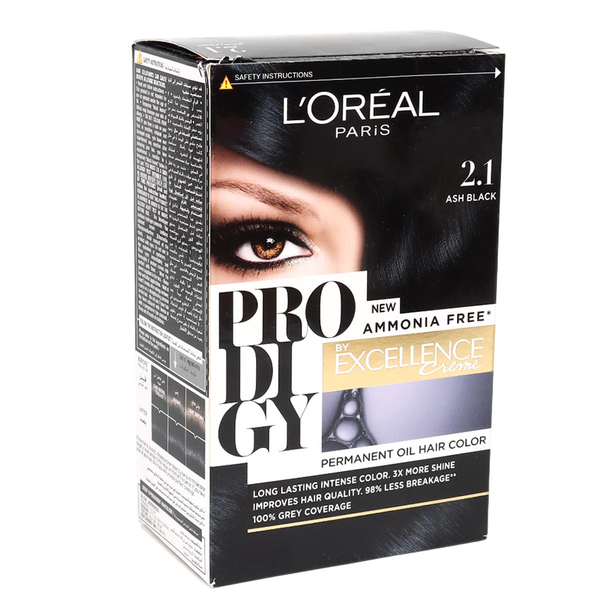 Loreal Paris Hair Color 2.1 Ash Black
