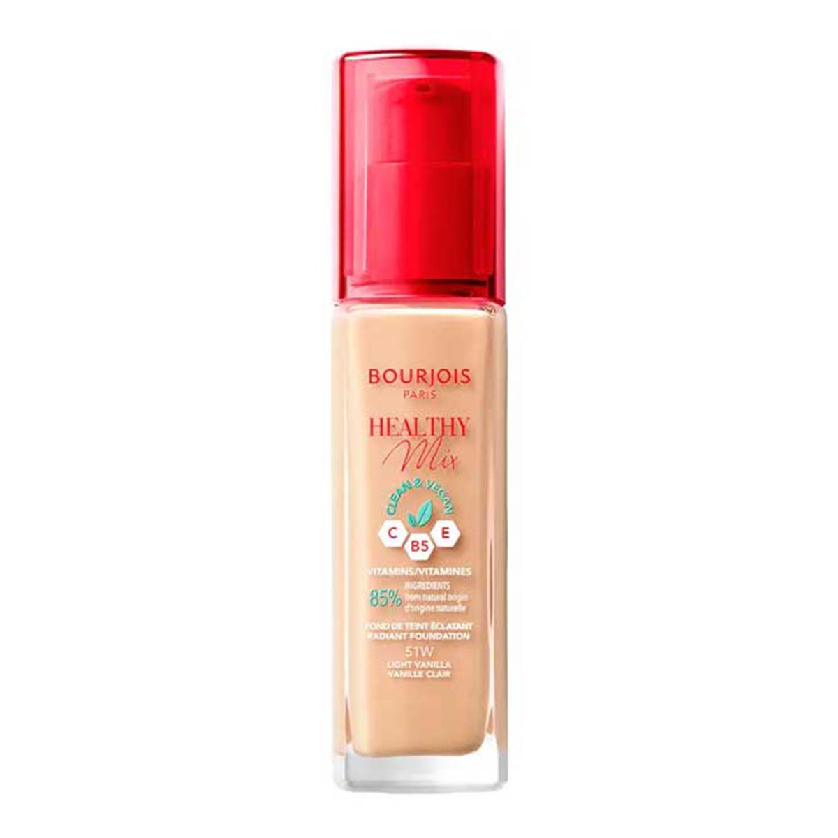 Bourjois Foundation Healthy Mix Clean Foundation 51W Light Vanilla | Cosmetics | Foundation