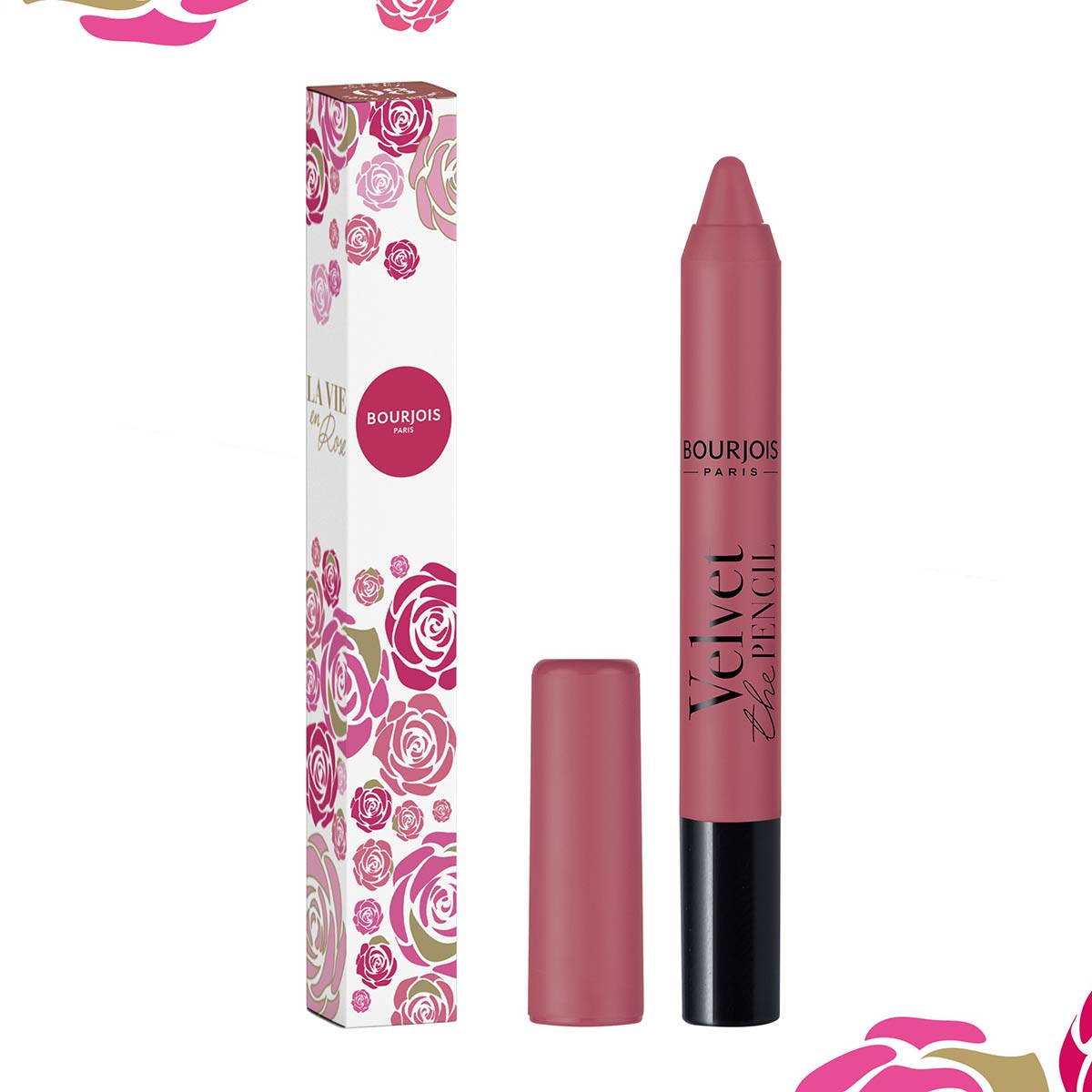 Bourjois La Vie En Rose Rouge Velvet Pencil Mauve Again 06