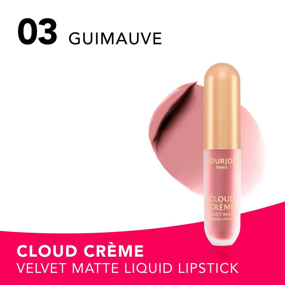 Bourjois Velvet Matte Liquid Lipstick In Shade 03 Guimauve
