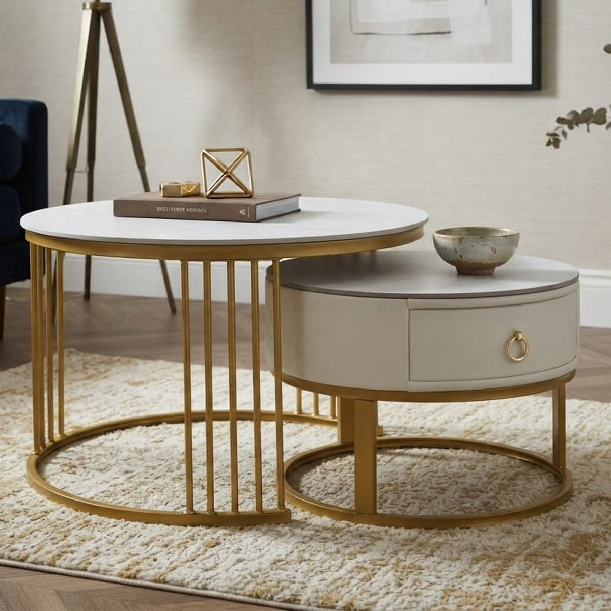 Round Tea Table Set