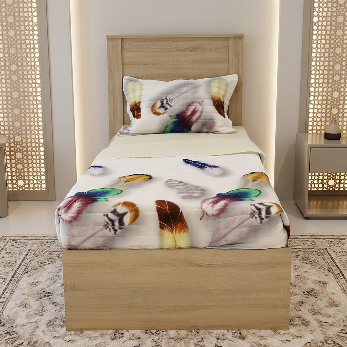 Wooden Bed 90x190cm