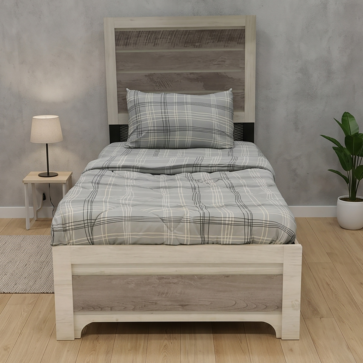 Wooden Bed 90x190cm