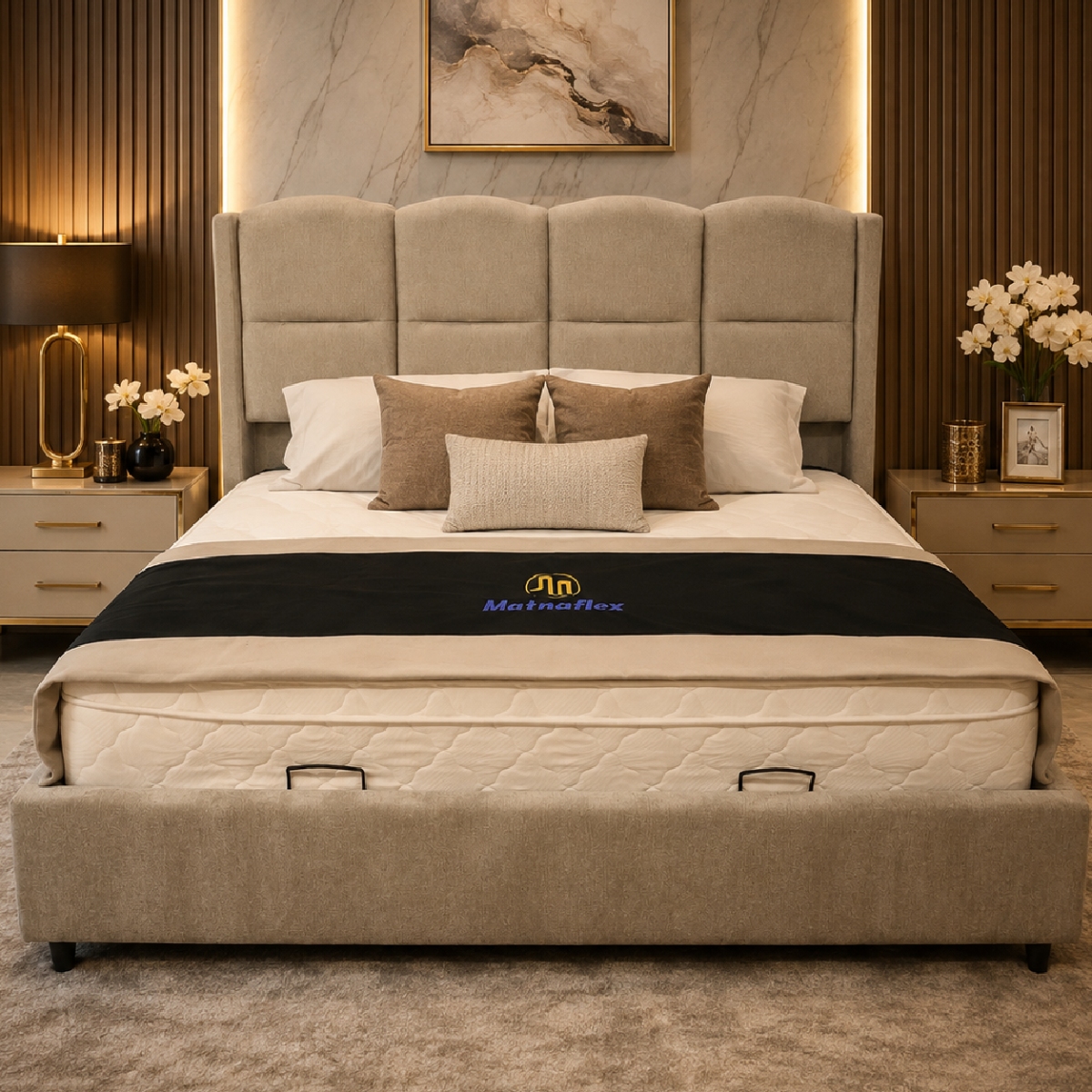 Miles Modern King-Sized Bed Frame 180x200cm