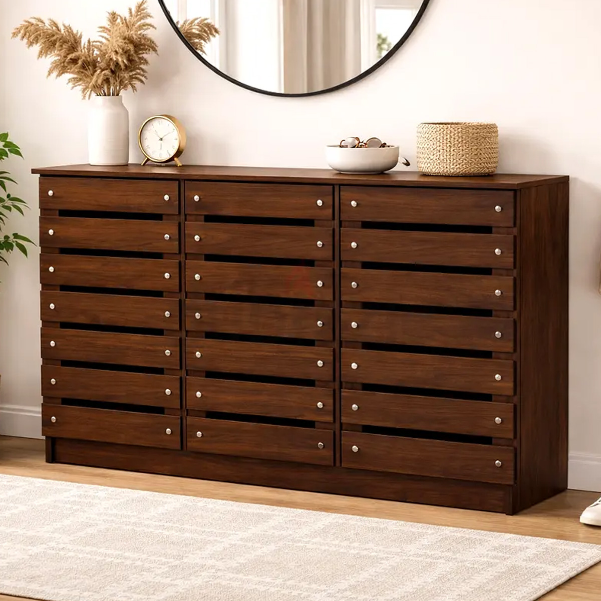 Wooden Shoe Cabinet With Doors