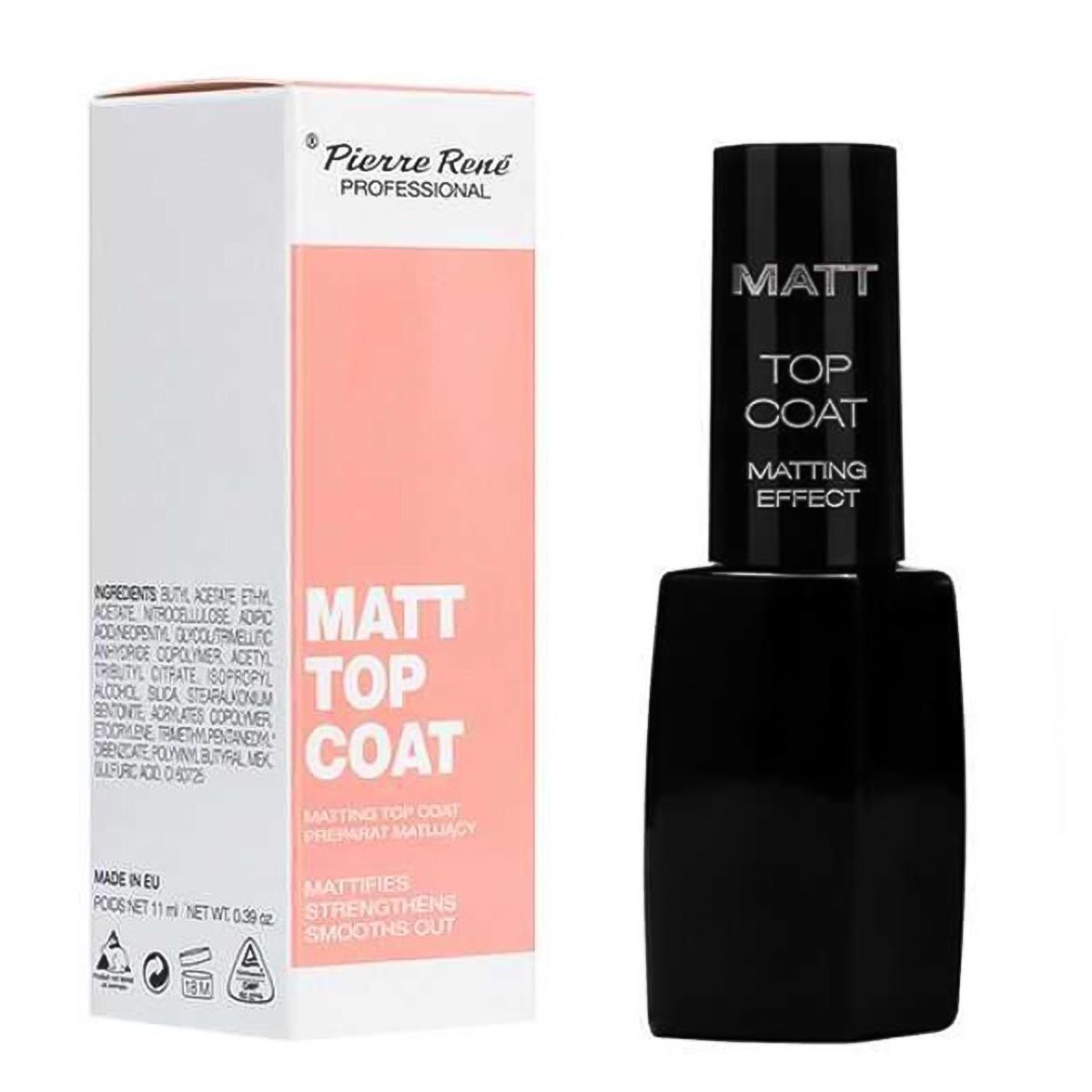 Pierre Rene Professional Matt Top Coat 11ml