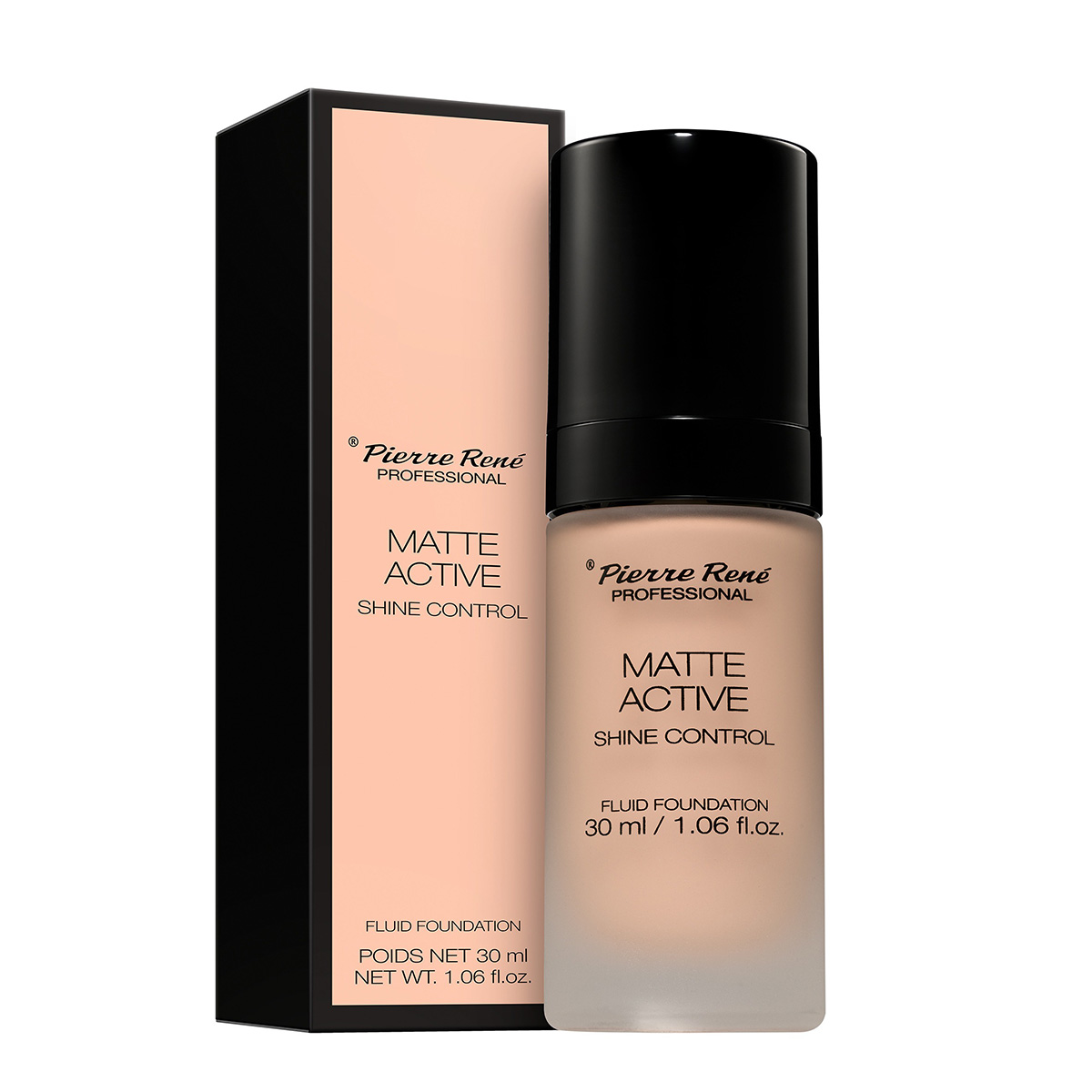 Pierre Rene Matte Active Fluid Foundation 06 Warm Ivory 30ml