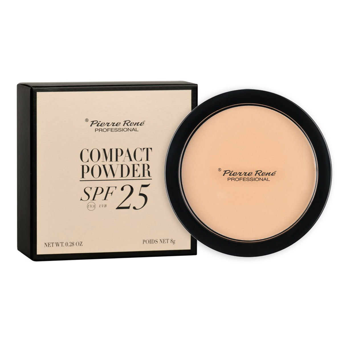 Pierre Rene Compact Powder SPF25 01 Cream 8g