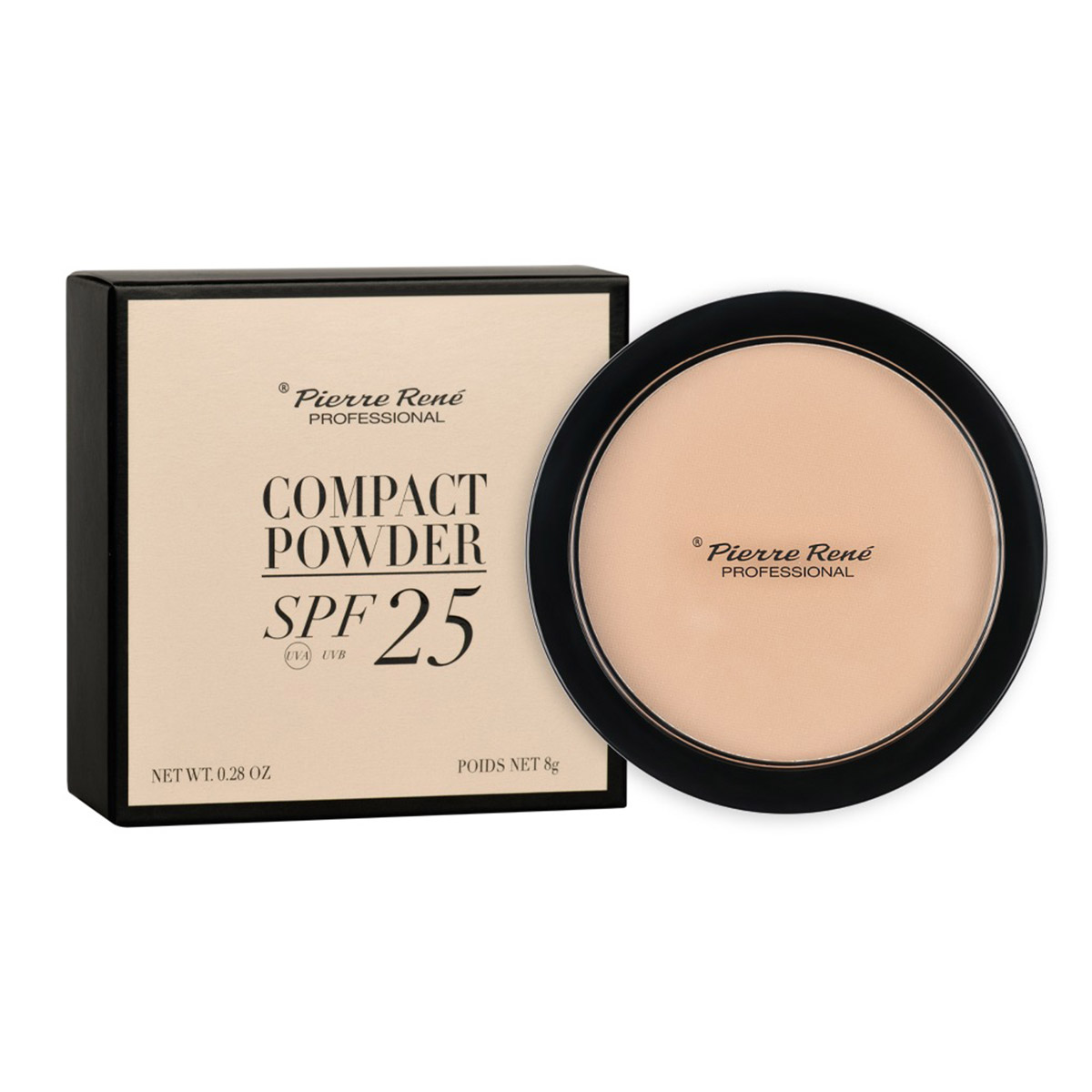 Pierre Rene Compact Powder SPF25 02 Basic 8g