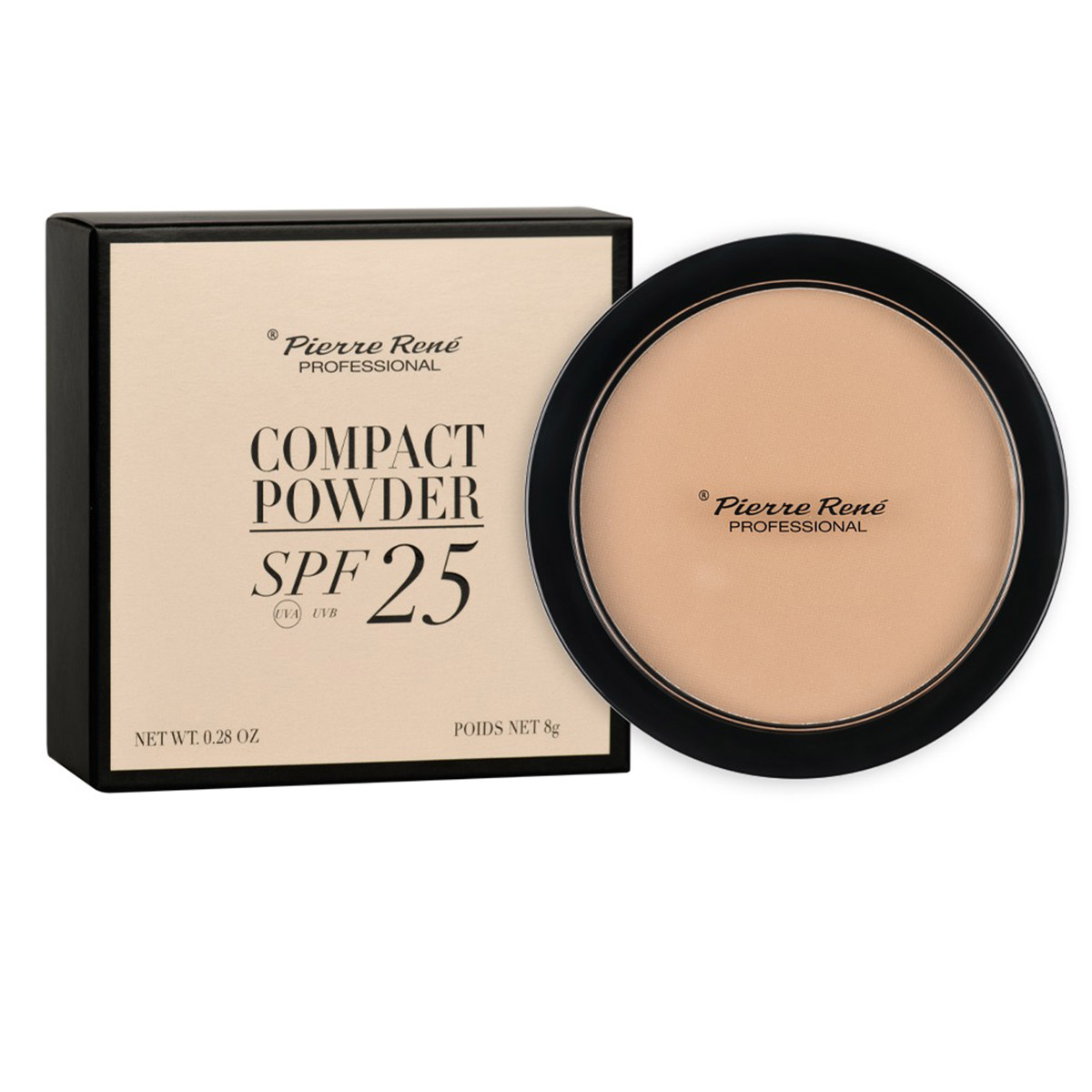Pierre Rene Compact Powder SPF25 03 Sand 8g